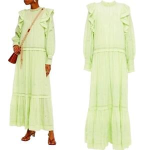 green emerald velvet dress Freesia Amaranthus Crinkled Silk Chiffon Gown